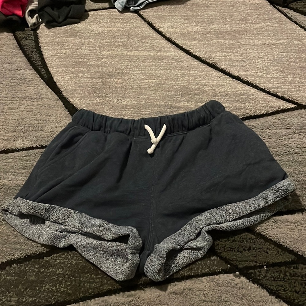 Blue cotton shorts
